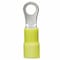 Panduit Ring Terminal, #8 Stud Size, 10 AWG, 300 V, Vinyl Insulated, Yellow, 500 PK PV10-8RX-D - alternate 1